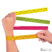 Smile Face Slap Bracelets<br>1 dozen